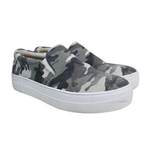 Steve Madden Womens 6.5 Gills-C Camouflage Slip-On Sneakers